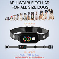 Dog training collar with beep vibration and static training modes