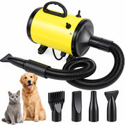 Pet drying tool with adjustable heat and targeted airflow