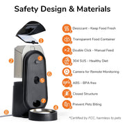 Smart pet feeder with real time voice call and monitoring function