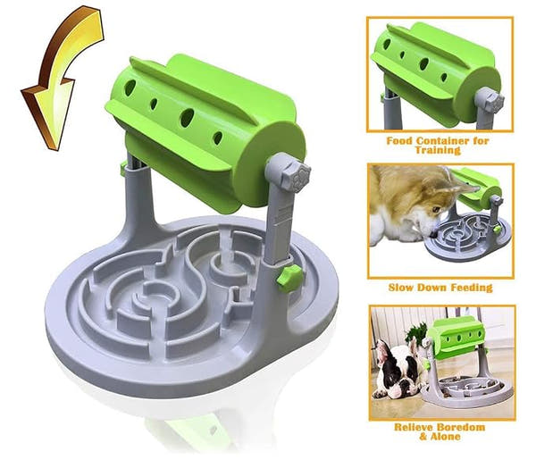 Interactive pet feeding toy for dogs and cats
