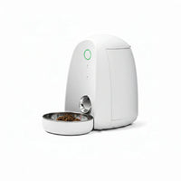 Pet food dispenser for cats and dogs with automatic feeding