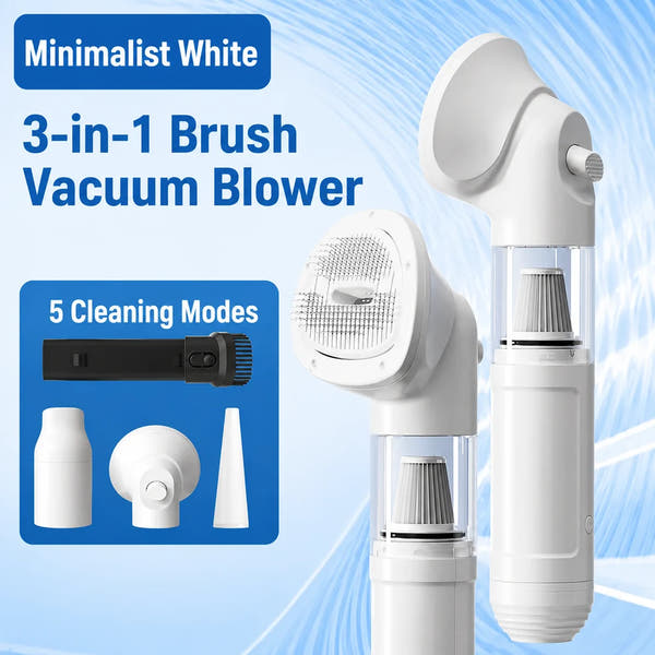 Pet vacuum hair remover for collecting loose fur from pets