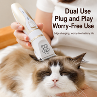 Electric dog paw hair clipper for detailed grooming around the paws