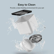 Programmable cat feeder with automatic timed food release