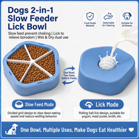 Puppy slow feeder bowl suitable for everyday dog food and controlled feeding