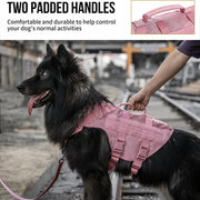 Small dog harness with top handle for better handling and control