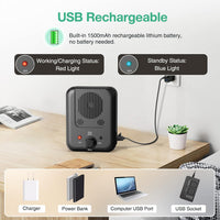 Rechargeable anti barking device suitable for different dog breeds and sizes
