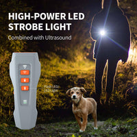 Rechargeable ultrasonic dog bark stopper for convenient everyday training