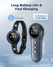 Rechargeable anti bark and remote dog training collar for everyday training