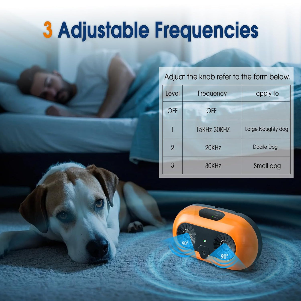 Sonic dog bark stopper designed to support quieter behaviour