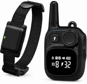 Portable rechargeable dog training collar system with remote control and long battery life features