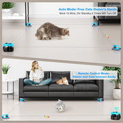 Remote control interactive electric cat toy for indoor cats and kittens
