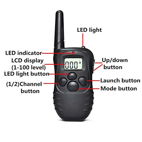 Wireless remote dog trainer for indoor and outdoor use