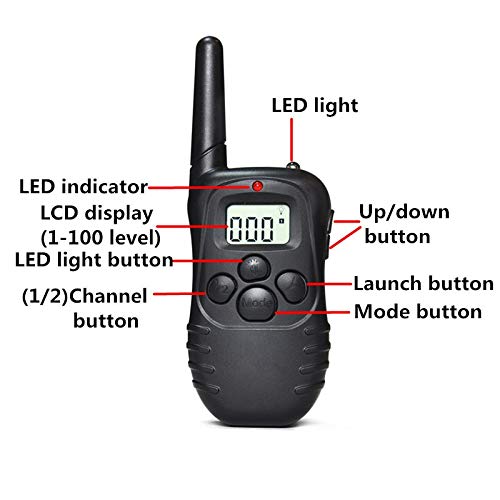 Wireless remote dog trainer for indoor and outdoor use