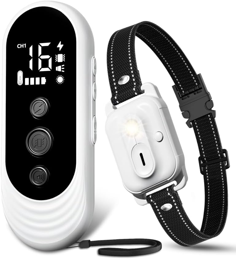 3300FT remote dog training collar with handheld controller