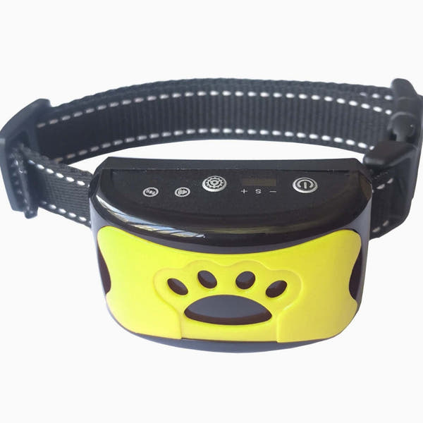 Rechargeable anti bark shock collar with seven sensitivity levels for small medium and large dogs