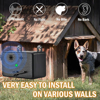 Portable bark box anti bark device designed for quick placement and use