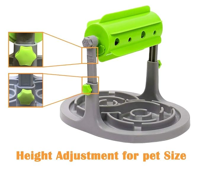 Slow feeder for puppies suitable for dry dog food and treats