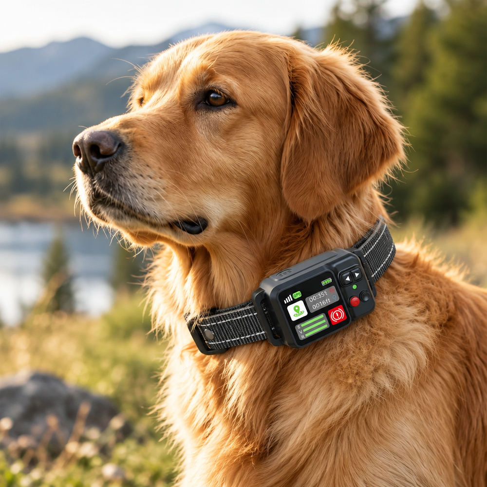 GPS training collar for dogs with smart features