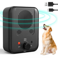 Rechargeable ultrasonic anti barking device for dogs with three selectable operating modes