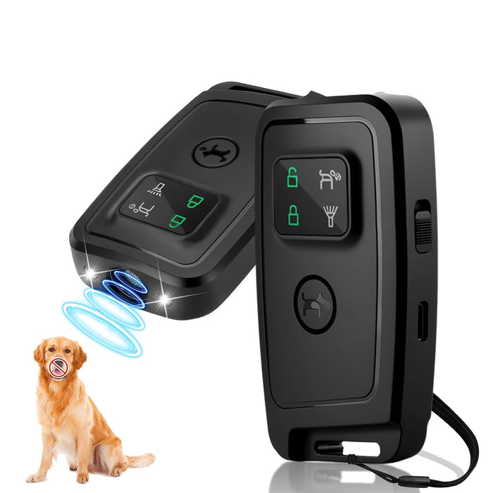 Anti Barking Device for Dogs – Ultrasonic Dog Bark Deterrent with 32FT Range, LED Light & Type-C Rechargeable Charging for Indoor & Outdoor Training