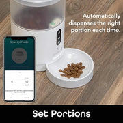 Smart cat feeding machine with automatic food dispensing