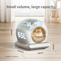 Smart cat litter box with automatic cleaning design