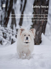 Smart pet GPS locator for dogs and cats with anti-lost alarm