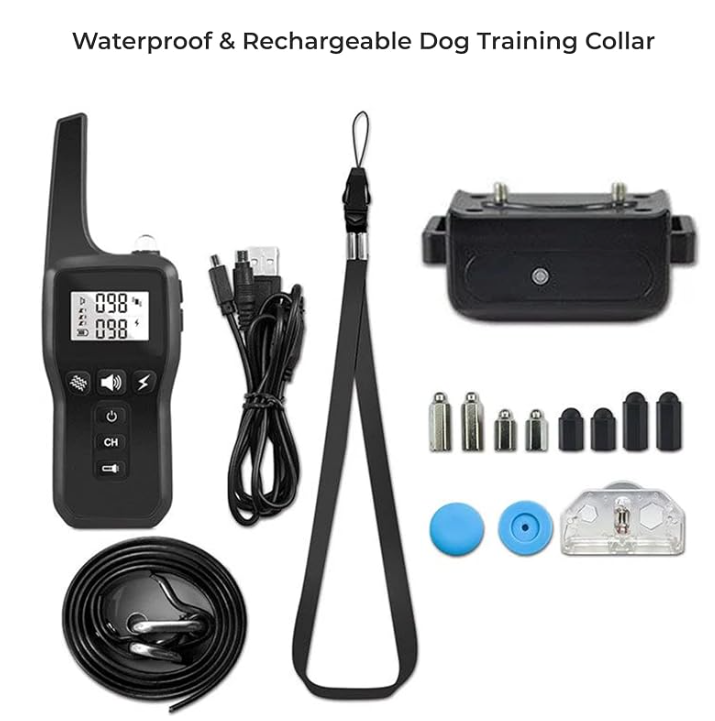 Electronic dog bark collar with smart bark-control training function