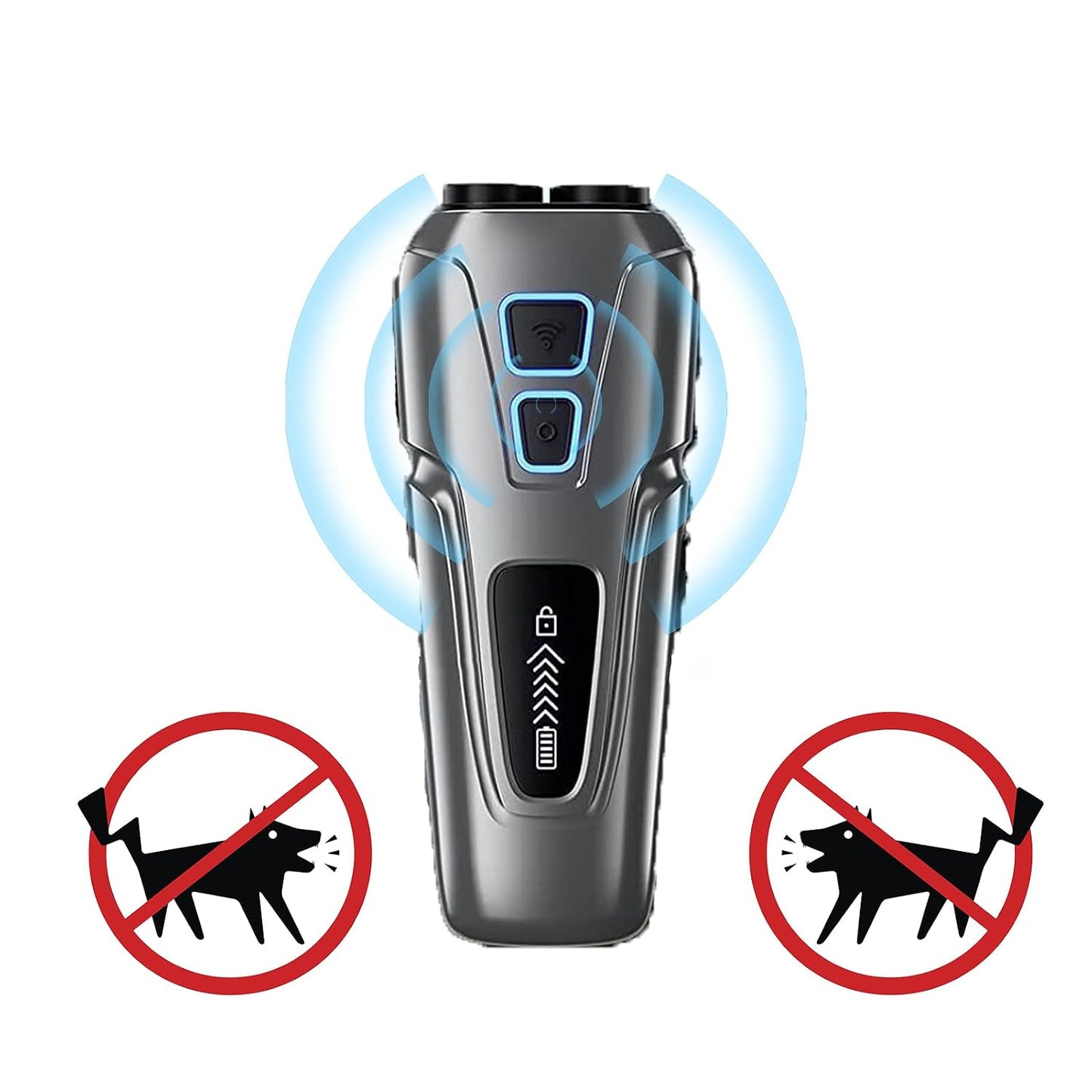 Portable ultrasonic anti barking device and dog bark stopper for indoor and outdoor training