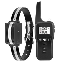 Rechargeable smart anti bark dog training collar with sound vibration and static training modes