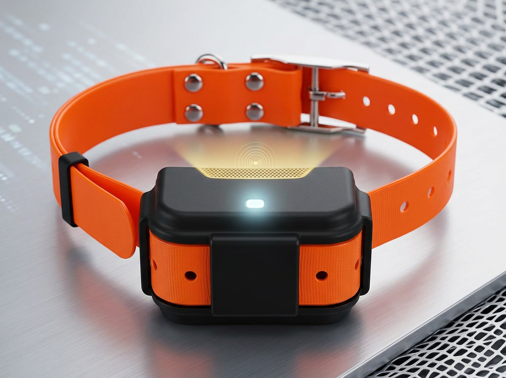 Compact location device attached to a cat collar
