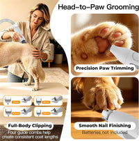 Pet grooming vacuum suitable for grooming dogs and cats at home