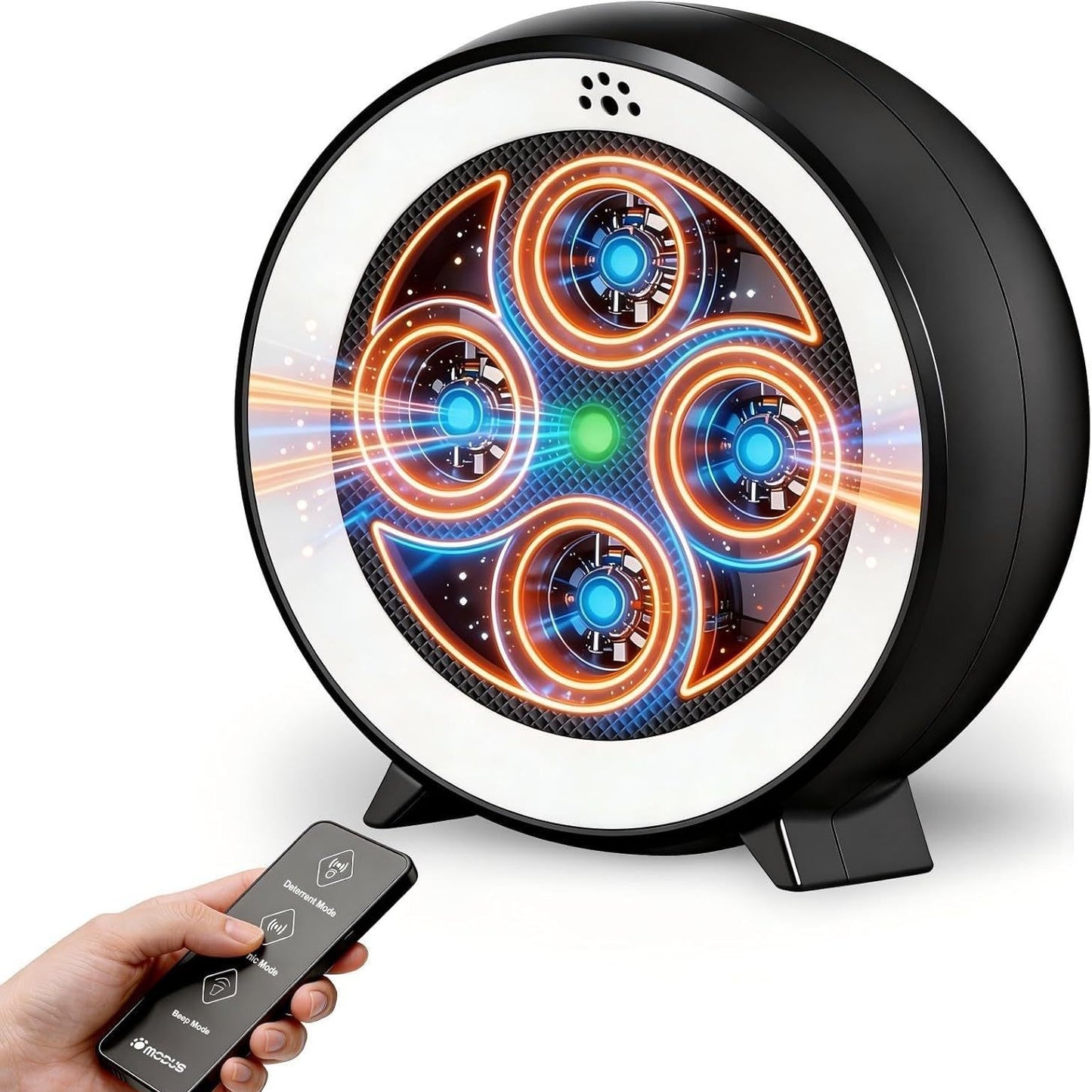Rechargeable ultrasonic anti barking device for dogs with remote control and six frequency modes