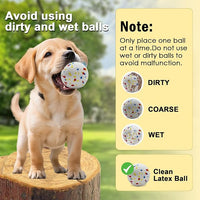 Automatic dog ball launcher supplied with three 2.3-inch ETPU balls