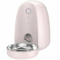 Timed pet feeder for automatic cat and dog meals
