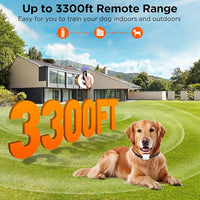 Dog training collar featuring beep vibration and adjustable stimulation