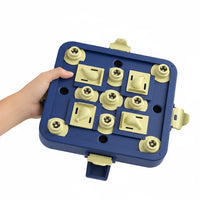 Treat dispensing dog toy for dry food rewards and daily activities