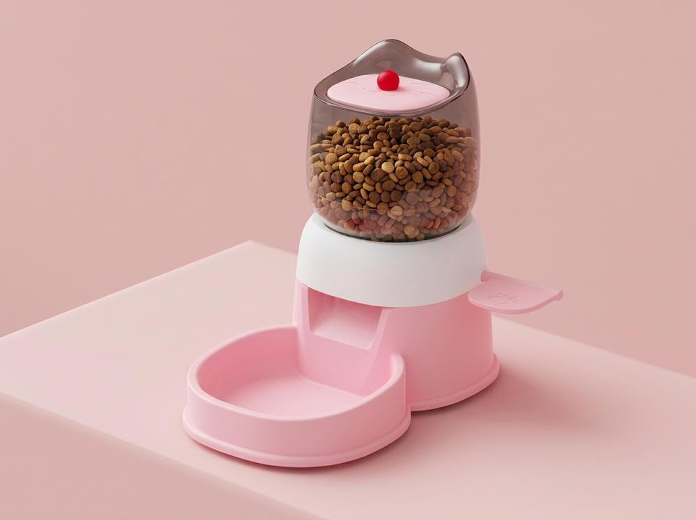 2L dry food storage capacity automatic feeder