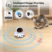 USB rechargeable electronic interactive toy for indoor cats and kittens