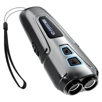 Rechargeable portable anti bark device for dogs with ultrasonic bark deterrent and dog repeller function
