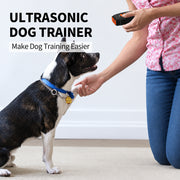 Long-range ultrasonic dog bark deterrent device with up to 30FT operating range