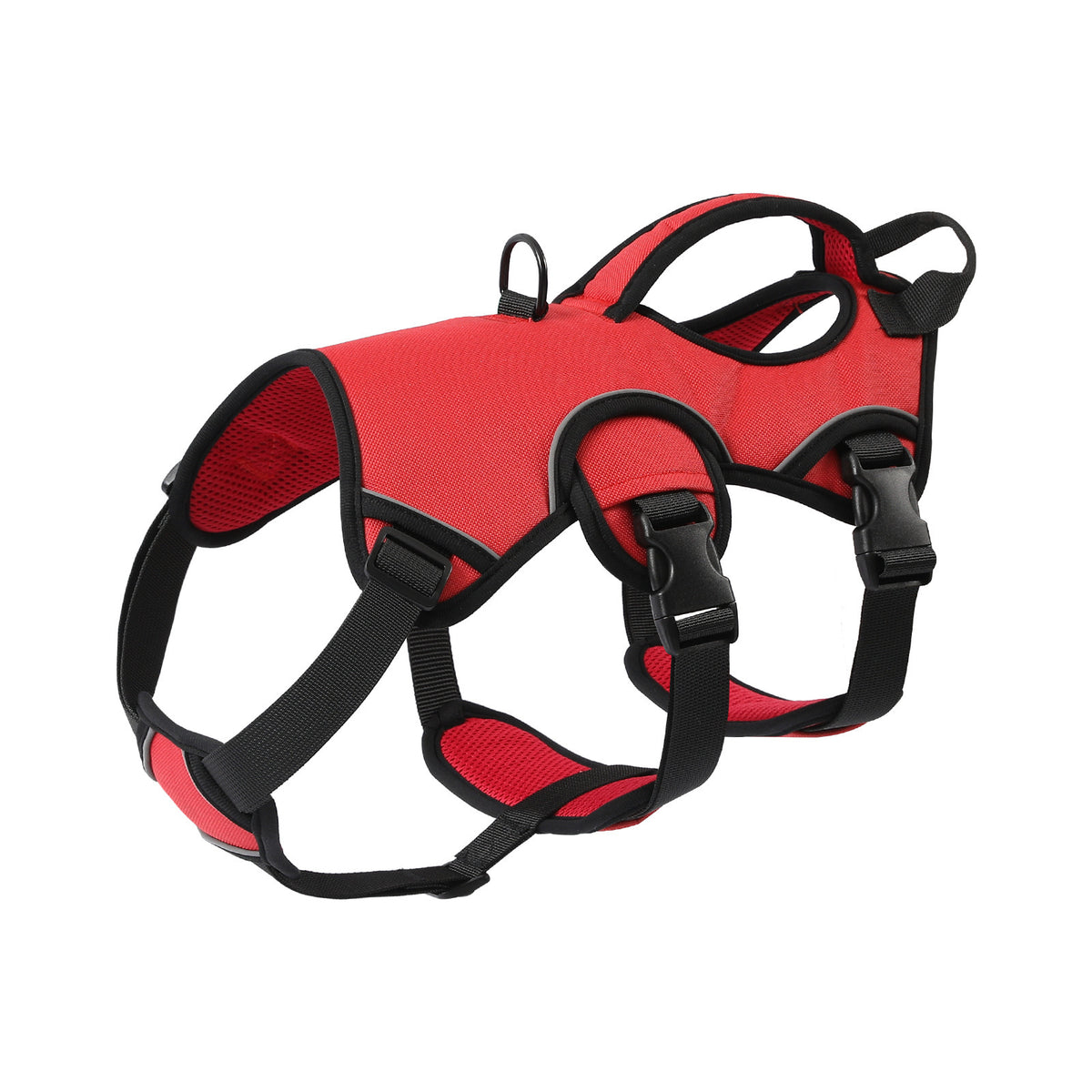 Comfortable outdoor dog walking harness with vest design