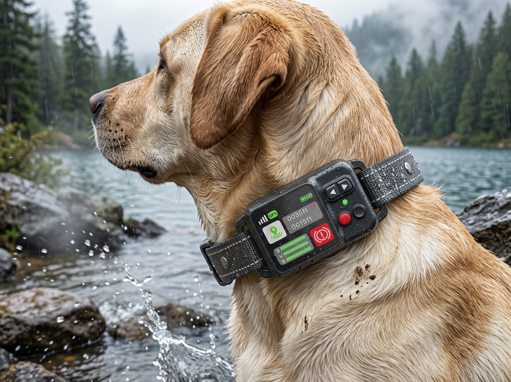 Waterproof GPS tracker collar for dogs