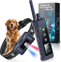 4265FT waterproof bark collar for dogs with rechargeable remote, beep, vibration and flashing light
