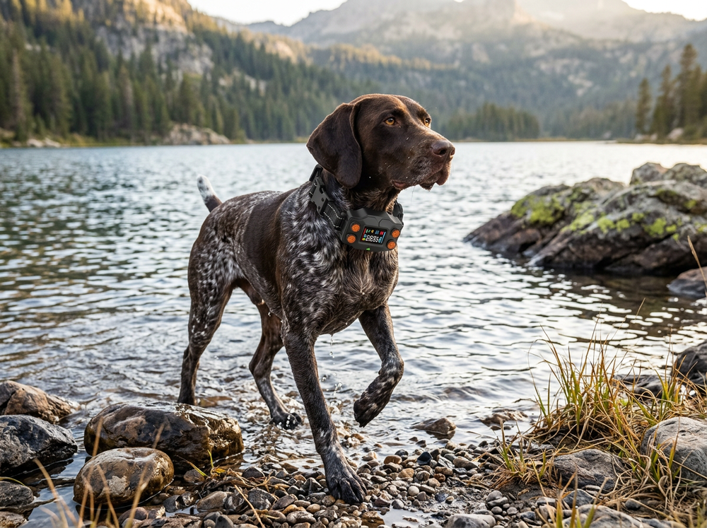 Waterproof training collar for dogs