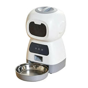 WiFi smart cat feeder with 3.5L automatic food dispensing capacity