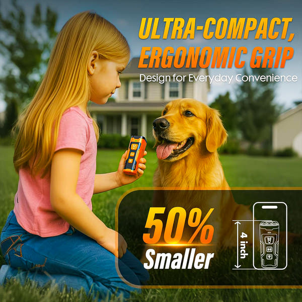 3X Ultrasonic Dog Bark Deterrent: Safe, Rechargeable, and Effective Bark Control Device