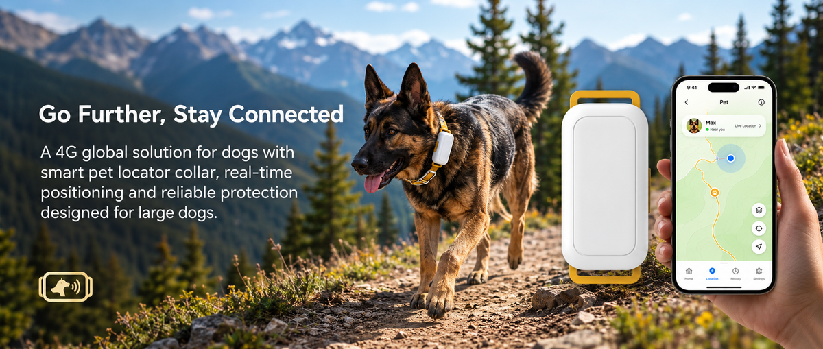Smart dog location monitor for daily outdoor adventures
