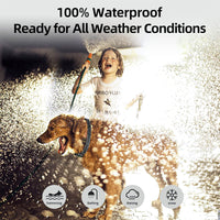 Humane and waterproof bark control collar for dogs